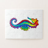 Regenbogen-Polygonal-Seepferdchen Puzzle (Horizontal)