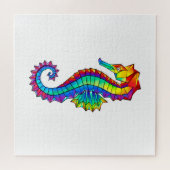 Regenbogen-Polygonal-Seepferdchen Puzzle (Horizontal)