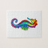 Regenbogen-Polygonal-Seepferdchen Puzzle (Horizontal)