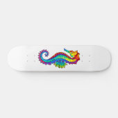 Regenbogen-Polygonal-Seepferdchen Skateboard (Horizontal)