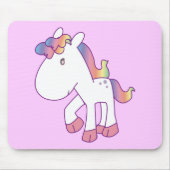 Regenbogen-Pony Mousepad (Vorne)