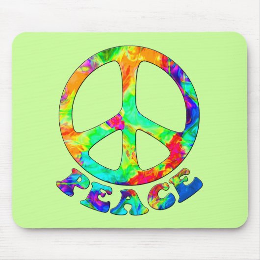 Regenbogen-Pool-Frieden Mousepad (Vorne)