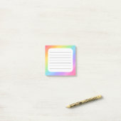 Regenbogen Post-it Klebezettel (Auf Schreibtisch)