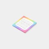 Regenbogen Post-it Klebezettel (angewinkelt)