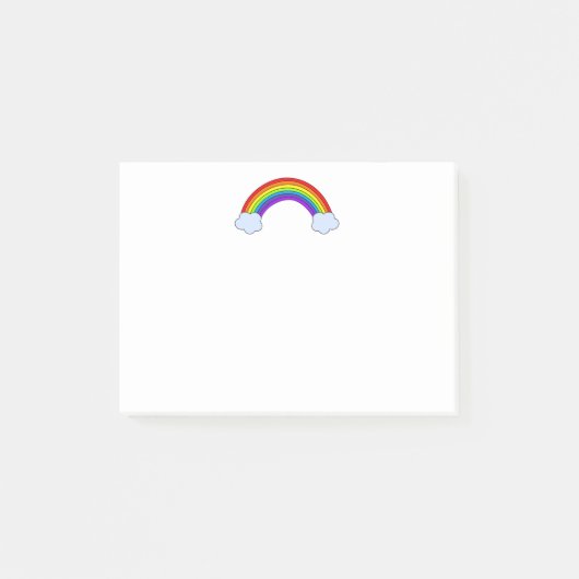 Regenbogen Post-it Klebezettel (Vorderseite)