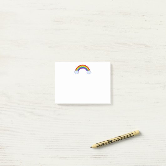 Regenbogen Post-it Klebezettel (Auf Schreibtisch)