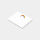 Regenbogen Post-it Klebezettel (angewinkelt)
