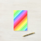 Regenbogen-Post-Itanmerkungen Post-it Klebezettel (Auf Schreibtisch)