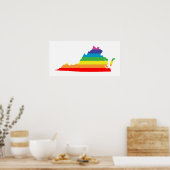 Regenbogen Poster (Küche)