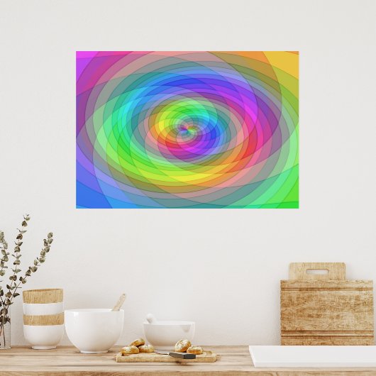 Regenbogen Poster (Küche)