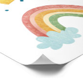 Regenbogen-Poster mit positiven Affirmationen für  Poster (Ecke)