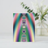 Regenbogen Postkarte (Stehend Vorderseite)