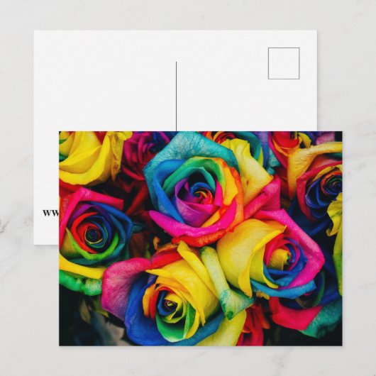 Regenbogen Postkarte (Vorne/Hinten)