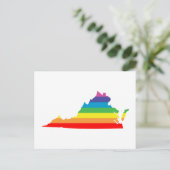 Regenbogen Postkarte (Stehend Vorderseite)