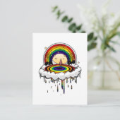 Regenbogen Postkarte (Stehend Vorderseite)