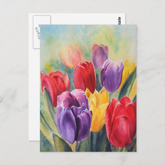 Regenbogen Postkarte (Vorne/Hinten)