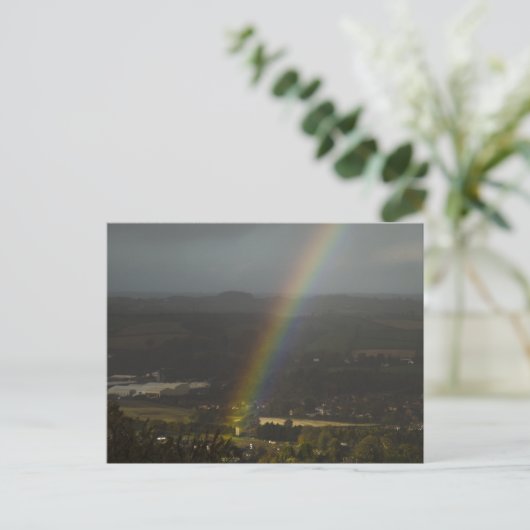Regenbogen Postkarte (Stehend Vorderseite)