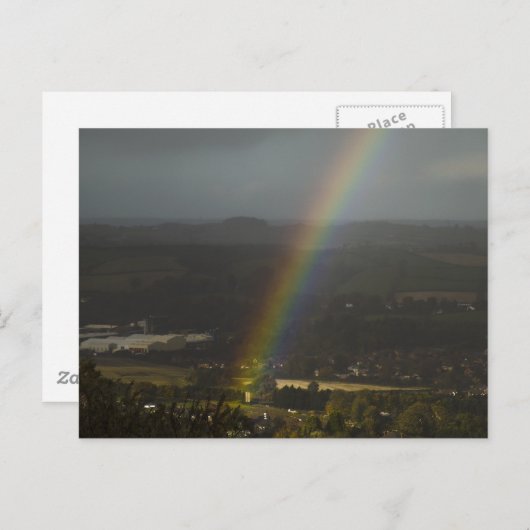 Regenbogen Postkarte (Vorne/Hinten)
