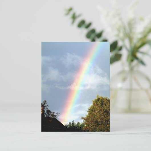 Regenbogen - Postkarte (Stehend Vorderseite)