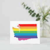 Regenbogen Postkarte (Stehend Vorderseite)