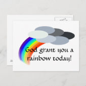 Regenbogen Postkarte (Vorne/Hinten)