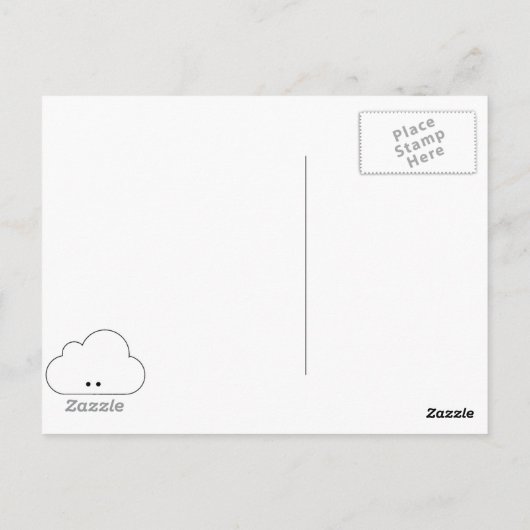 Regenbogen!! Postkarte (Rückseite)