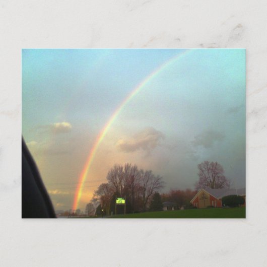 Regenbogen!! Postkarte (Vorderseite)