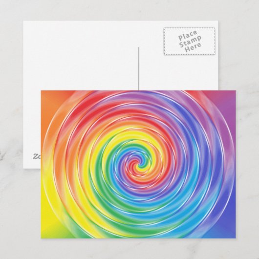 Regenbogen-Postkarte Postkarte (Vorne/Hinten)