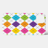 Regenbogen-Preppy-Argyle-Muster Case-Mate iPhone Hülle (Rückseite (Horizontal))