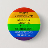 Regenbogen Pride Coopted Button (Vorderseite)