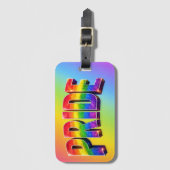 Regenbogen-PRIDE-LGBTQIA+-Community Gepäckanhänger (Vorderseite Vertikal)