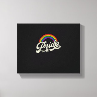 Regenbogen, Primezeit, LGBT-Tank oben Leinwanddruck