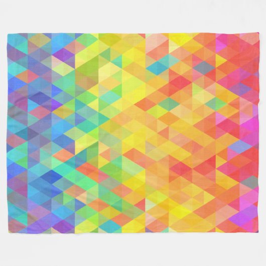 Regenbogen-Prisma-Diamant-Muster Fleecedecke (Vorderseite (Horizontal))