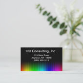 Regenbogen-Prisma-Visitenkarte Visitenkarte (Stehend Vorderseite)