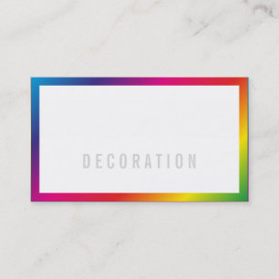 Regenbogen Professionelle Visitenkarten Visitenkarte