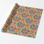 Regenbogen-Psychedelic-Tie-Dye-Geschenkpapier Geschenkpapier (Ungerollt)