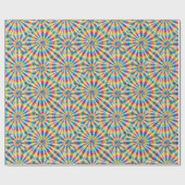 Regenbogen-Psychedelic-Tie-Dye-Geschenkpapier Geschenkpapier (Flach)