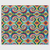 Regenbogen-Psychedelic-Tie-Dye-Geschenkpapier Geschenkpapier (Flach)