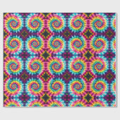 Regenbogen-Psychedelic-Tie-Dye-Geschenkpapier Geschenkpapier (Flach)