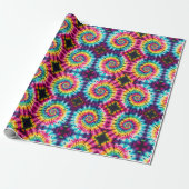 Regenbogen-Psychedelic-Tie-Dye-Geschenkpapier Geschenkpapier (Ungerollt)
