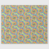 Regenbogen-Psychedelic-Tie-Dye-Geschenkpapier Geschenkpapier (Flach)