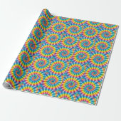 Regenbogen-Psychedelic-Tie-Dye-Geschenkpapier Geschenkpapier (Ungerollt)