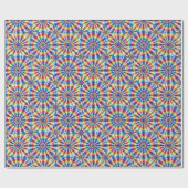 Regenbogen-Psychedelic-Tie-Dye-Geschenkpapier Geschenkpapier (Flach)