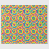 Regenbogen-Psychedelic-Tie-Dye-Geschenkpapier Geschenkpapier (Flach)