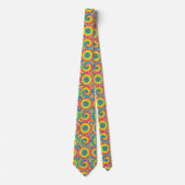Regenbogen-Psychedelic-Tie-Dye-Schlips Krawatte (Vorderseite)