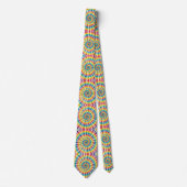 Regenbogen-Psychedelic-Tie-Dye-Schlips Krawatte (Vorderseite)