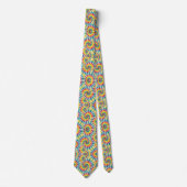 Regenbogen-Psychedelic-Tie-Dye-Schlips Krawatte (Vorderseite)