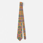 Regenbogen-Psychedelic-Tie-Dye-Schlips Krawatte (Vorderseite)