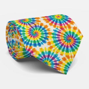 Regenbogen-Psychedelic-Tie-Dye-Schlips Krawatte