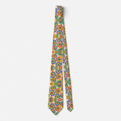 Regenbogen-Psychedelic-Tie-Dye-Schlips Krawatte (Vorderseite)